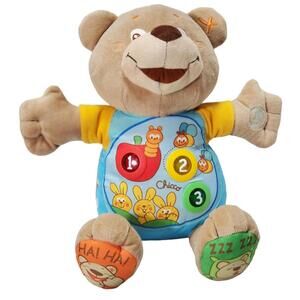 Chicco Count With Me Bear Talks Sounds Light Plush Stuffed Animal Toy Kids Baby